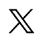 Twitter X Black logo